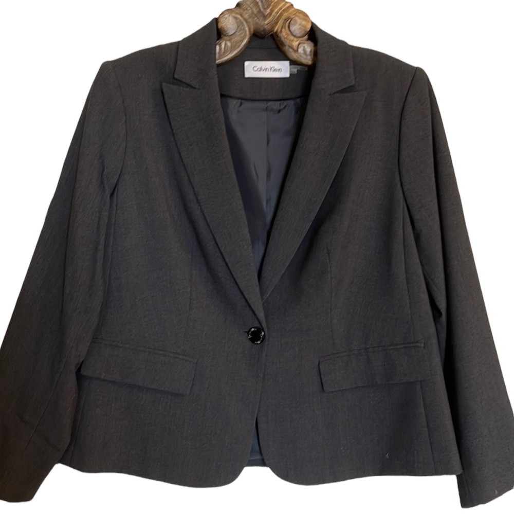 Gray Calvin Klein Blazer